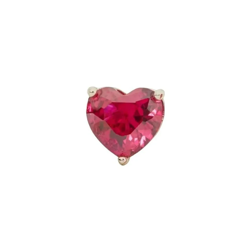 Kate Spade New York My Love Heart Stud Earrings in Berry Red